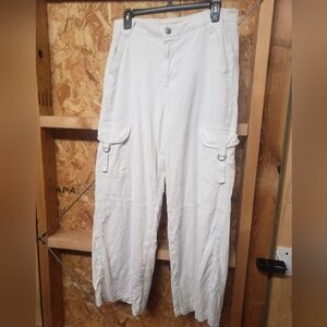 American Eagle Cream Cargo Pants Womans Size 8